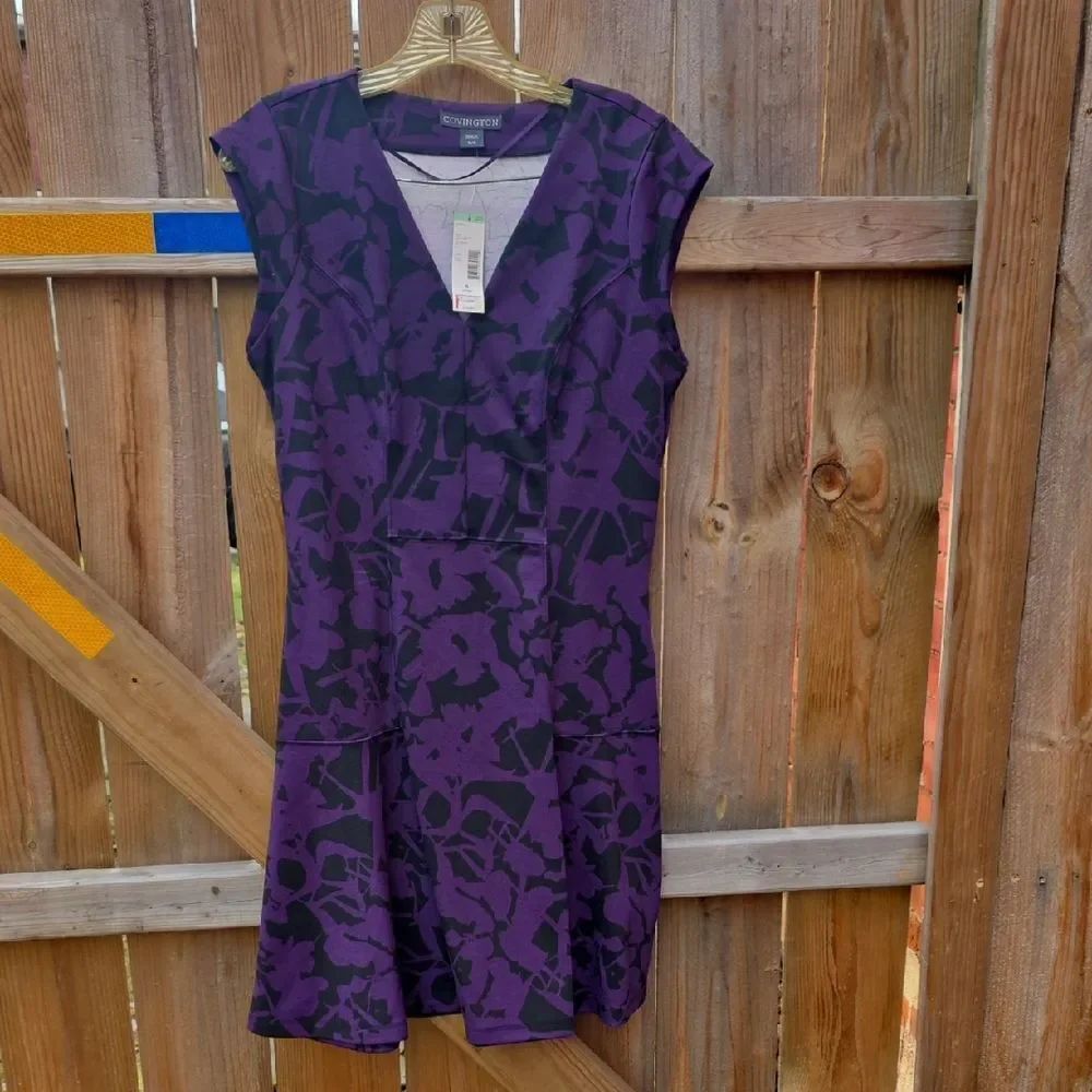 Purple And Black Dress